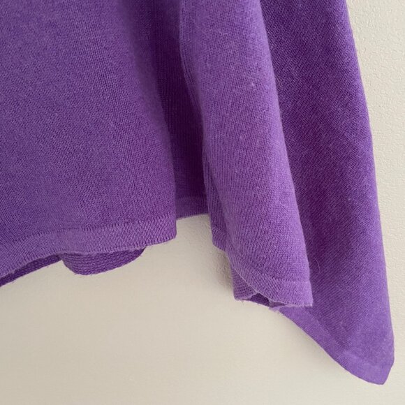 PURPLE Pashmina 100% Cashmere Wrap is New w/o Tags! One Size - Picture 4 of 5